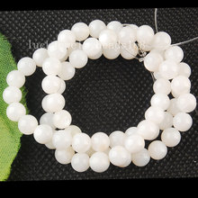Free shipping Women Fashion Jewelry 6mm Fashion White Mother of pearl Shell Round Loose Beads 15.5" FG6320 2024 - buy cheap