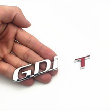 Emblema gdit gdi t 3d de liga metálica, adesivo de deslocamento digital, decalque traseiro para carro mazda 6 i30, 1 peça 2024 - compre barato