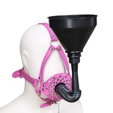 Fetish Funnel Mouth Gag BDSM Bondage Set Slave Oral Fixation Mouth Stuffed SM Adult Game Sex Toys For Women Men Toys For Adults 2024 - buy cheap