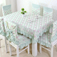 Europa laço floral casa cozinha festa toalha de mesa conjunto terno mesa-pano retangular redondo quadrado mesa de pano capa de cadeira 2024 - compre barato