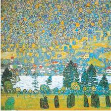 Modern Canvas art Mountain Slope at Unterach Gustav Klimt Landscape oil painting Reproduction High quality Hand painted 2024 - buy cheap