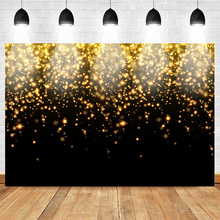 Light Bokeh Gold Black Glitters Love Heart Child Photography Background Customized Backdrops Photographic For Photo Studio 2024 - buy cheap