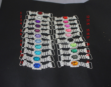 5 piezas multicolor colorido 21 colores cristal strass traje de baño Bikini conector 2024 - compra barato