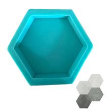 BK2021 Geometric Concrete Molds TV Background Decoration Clay Brick Craft for Wall Stone Tile Hexagon Handicraft Silicone Moulds 2024 - buy cheap