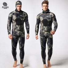 MYLE GEND-traje de buceo de neopreno para hombre, traje de pesca de 3mm para pesca submarina, traje de snorkel dividido, traje de surf combinado 2024 - compra barato