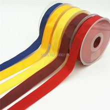 25Meters 1'' Wired Taffeta Ribbon Double Face Satin Tape For Bow Crafts Flower Gift Wrapping DIY Materials 15 Colors 2024 - buy cheap