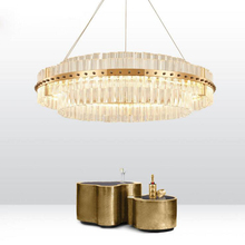 Lustre nórdico redondo para sala de estar, luminária com lâmpada circular simples e criativa estilo nórdico 2024 - compre barato