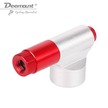 Deemount Top Quality Bicycle CO2 Cartridge Pump Head Cycling Bike Ball Mini Portable Inflator Dual Head Schrader & Presta Valve 2024 - buy cheap