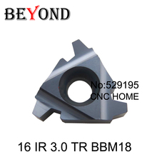 16 IR 3.0 TR BBM18 ,Indexable Tungsten Carbide Threading Lathe Inserts for Threaded Lathe Holder,thread turning tool holders 2024 - buy cheap