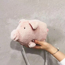 26cm rosa piggy saco macio de pelúcia mochila bonito dos desenhos animados porco bebê brinquedo animal de pelúcia mochila crianças menina sacos ao ar livre 2024 - compre barato