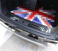 Yimaautotrims внутренний задний багажник защита двери протектор порога Накладка комплект для Land Rover Range Rover Velar 2018-2020 интерьер 2024 - купить недорого