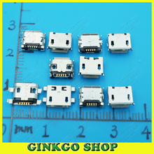 100pcs/lot 5Models Micro USB 5P 5-pin Micro USB Jack Micro USB Connector Tail Charging socket 2024 - buy cheap