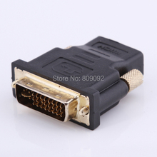 DVI-I Dual Link (24 + 5 pinos) Macho para HDMI Fêmea Padrão Adaptador para HDTV LCD DVD 2024 - compre barato