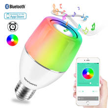 Texsens E27 APP Smart LED Music Bulb Colorful Light Control Night Light Audio Speaker RGB Wireless Bluetooth Playing Lighting 2024 - buy cheap