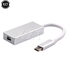 USB-C 3,1 tipo C a Mini DisplayPort DP, adaptador macho a hembra, Cable convertidor HDTV para proyector Apple Macbook para 4K 2024 - compra barato