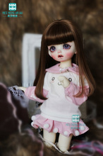 BJD doll clothes fits 27cm-30cm 1/6 BJD doll Blue knit four-piece suit sweater + skirt + collar + socks 2024 - buy cheap