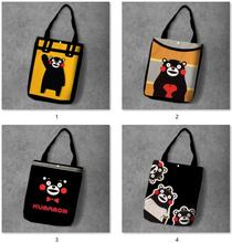 Kumamon-bolsa de compras estampa urso de desenho animado, estudantes, alta capacidade, fashion, casual, bolsa de ombro para mulheres 2024 - compre barato