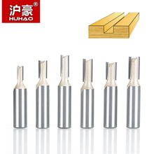 HUHAO 1pc 1/2"Shank 2 Flute Straight Bit Woodworking Tools Router Bits for Wood Tungsten Carbide Endmill Slotting Milling Cutter 2024 - buy cheap