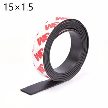 High Quality 1 Meter self Adhesive Flexible Magnetic Strip 3M Rubber Magnet Tape width 15mm thickness 1.5mm  15*1.5 2024 - buy cheap