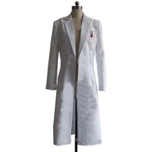 2018 New Anime Steins Gate Okabe Rintarou Cosplay Costume Coat Mad Scientist White Jacket costume 2024 - buy cheap