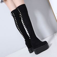 Within Increased long tube boots Europe and America sexy over the knee boots 14cm super high-heel womens boots wedges high boots 2024 - buy cheap
