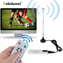Kebidumei Digital Satellite DVB T2 USB TV Stick Tuner HD TV Receiver for DVB-T2/DVB-C/FM/DAB USB TV Stick with Antenna Remote 2024 - buy cheap