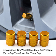 Tapa de válvula de presión de aire de aluminio, tapa de válvula de vástago de rueda, tapa de neumático, tapa de camión y coche, 4 Uds. 2024 - compra barato