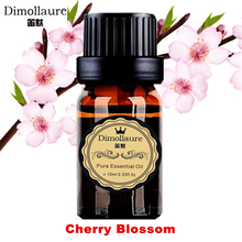 Dimollaure difusor de óleo essencial de flor de cerejeira, óleo para limpar o ar, relaxante, aromaterapia, colar com lâmpada de óleo 2024 - compre barato