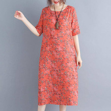 Summer Dress Women Vintage Floral Dress 2019 Clothes Ladies Dresses Casual Long Dress Elegant Vestidos Robe Femme DF2530 2024 - buy cheap