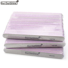 50pcs/lot New Sandpaper Grey Nail Files Double Buffing Grit Sand Nail Art Accessories Professional 100/180/240 Sanding Nail File 2024 - buy cheap