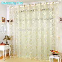 High Grade Sheer curtain,Tulle Panel,Multi Flower Style,Voile Blinds 2024 - buy cheap