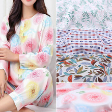 Viscose Poplin Dress Fabric Cooling Summer Printed Spun Rayon Lovely Printed Pajamas Children Cloth Bedsheet Fabric 2024 - buy cheap