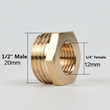 1/2" To 1/4" Copper Reducing Coupling Copper Bush Garden Supplies Water Pipe Fittings Metal Connectors 2024 - buy cheap