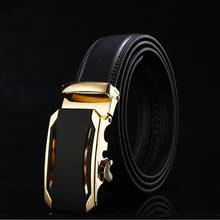 2017men's fashion100% Genuine Leather belts for men High quality metal automatic buckle Strap male Jeans cowboy free shipping 2024 - buy cheap
