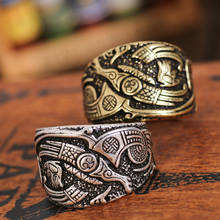 Viking кольцо длинный Runwen мужское Винтажное кольцо Dorp доставка 1 шт 2024 - купить недорого