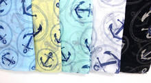 Сейлор шарф с якорем якорь печатные шали женские модные аксессуары легкий летний шарф 2024 - купить недорого