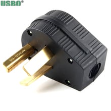 Black America 30A Nema L10-30P US Power Electric Wired Male Connector recreation vehicle industry association Receptacle Plug 2024 - buy cheap