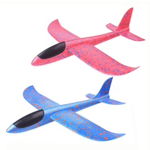 DIY Children's Hand Throwing Flying Toy Large Glider Aircraft Foam Plastic Airplane Model Toy Sturdy Kid's Games Boy's Gift 2019 2024 - buy cheap