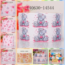 10yards -different sizes -cute bear cartoon pattern ribbon printed Grosgrain ribbon 2024 - buy cheap