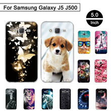 Funda pintada para Samsung Galaxy J5, J500, J500N, J500F, carcasa trasera de 5,0 pulgadas para Samsung Galaxy j5 2015, carcasa de silicona blanda de TPU 2024 - compra barato