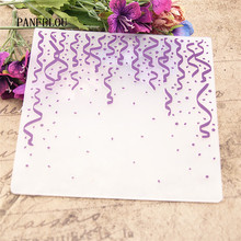 PANFELOU Easter Romantic ribbons Embossing folders Plastic For Scrapbooking DIY Template Fondant Cake Photo Album Card Making 2024 - buy cheap