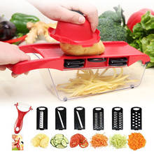 New 6 in 1 Multifunctional Vegetable Cutter Mandoline Slicer Manual Potato Carrot Fruit Grater Dicer Kitchen Accessories 2024 - buy cheap