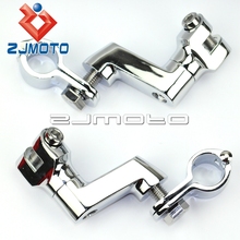 38mm Engine Guard Footpeg Clamps For Harley Honda Bobber Chopper Footrests 1-1/2" Mount Clamps 2024 - buy cheap