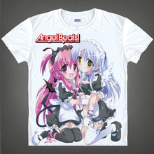 Angel Beats T-Shirt Yuri Nakamura Shirt Man's summer t-shirts anime shirt Cute Girls'  women's fashion t-shirts  gifts 2024 - buy cheap