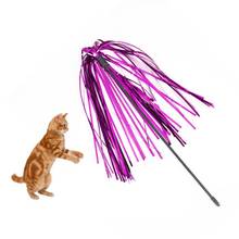 5 шт. забавная бумажная палочка для кошек, волшебная палочка для кошек, красочная лента, игрушечная палочка для кошек, игрушка для питомцев, игрушка для кошек с колокольчиком 2024 - купить недорого