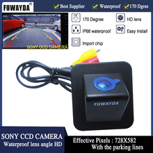 Fuwayda-espelho de estacionamento com visão traseira, para sony ccd chip, câmera de estacionamento com linhas de guia para hyundai elantra avte 2012 2024 - compre barato