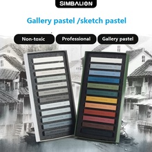 SIMBALION-boceto duro largo en colores Pastel, 12 colores, Galería suave, tiza fluorescente, suministros de dibujo artístico 2024 - compra barato