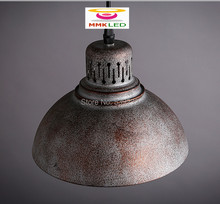 Lámpara colgante de estilo industrial americano para loft, luces de estilo retro, creativas, minimalistas, AC110-240V de D21.5cm 2024 - compra barato
