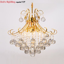 Modern Silver/Gold Transparent /Cognic Crystal Chandelier Lustres De Cristal Indoor Lights Pendants Living Room Lamp 2024 - buy cheap