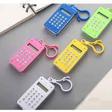 Candy Color Mini Standard Function Calculator 8-digit Display with Hanging Buckle & Maze Diagram Student Electronic Calculator 2024 - buy cheap